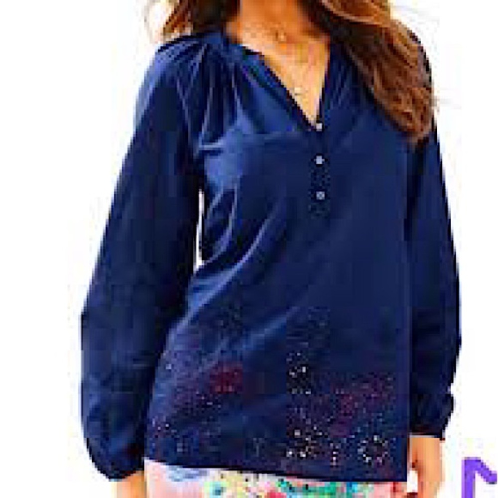 LILLY PULITZER | M | Elsa Top | TRUE NAVY |